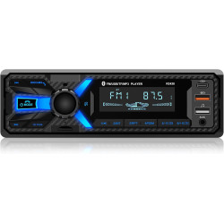 Radio de coche Bluetooth con puerto tipo C/USB, Wistrue Single DIN estéreo