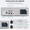 Radio de coche Bluetooth con puerto tipo C/USB, Wistrue Single DIN estéreo