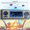 Radio DIN retro con Bluetooth manos libres FM MP3 para conductores