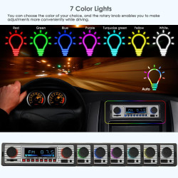 Radio DIN retro con Bluetooth manos libres FM MP3 para conductores