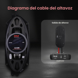 Pyle Altavoces estéreo universales de 3 vías para automóvil