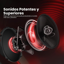 Pyle Altavoces estéreo universales de 3 vías para automóvil