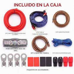 Kit de Cableado de Amplificador de Calibre 0