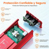 Inversor de corriente de onda sinusoidal recortada pico de 400 W CC 12 V a CA