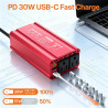 Inversor de corriente de onda sinusoidal recortada pico de 400 W CC 12 V a CA