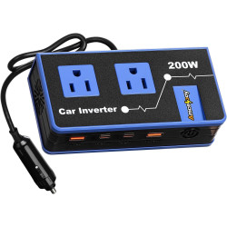 Inversor de corriente para automóvil de 200 W