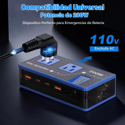 Inversor de corriente para automóvil de 200 W