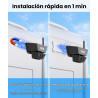 AUTO VOX Cámara de respaldo inalámbrica solar magnética