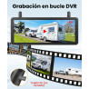 AUTO VOX Cámara de respaldo inalámbrica solar magnética