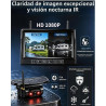 Cámara de respaldo inalámbrica dual HD 1080P: batería de 15200mAh hasta 3