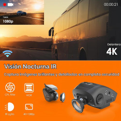 RexingUSA V1P SE 4K Dual Dash Cam con GPS