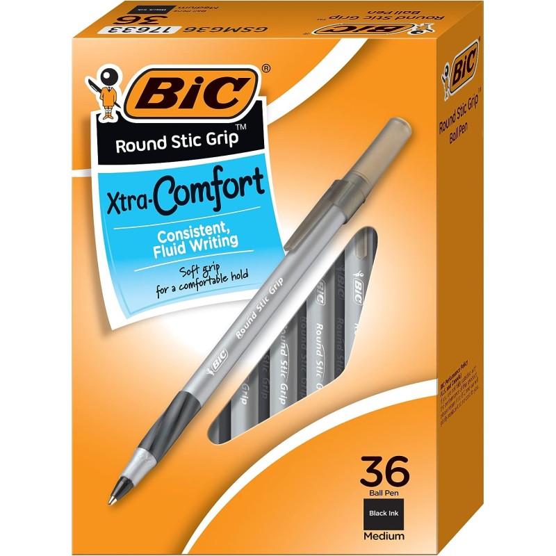 Bolígrafo Grip Stic de BIC, Negro