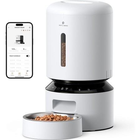 PETLIBRO Dispensador automático de alimentos para gatos, alimentador WiFi 5G con control de aplicación para alimentación remota,