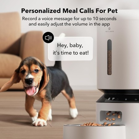 PETLIBRO Dispensador automático de alimentos para gatos, alimentador WiFi 5G con control de aplicación para alimentación remota,