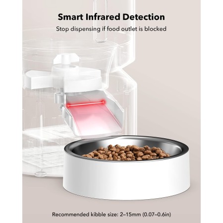 PETLIBRO Dispensador automático de alimentos para gatos, alimentador WiFi 5G con control de aplicación para alimentación remota,