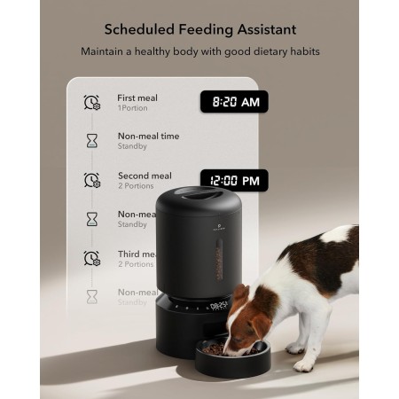 PETLIBRO Dispensador automático de alimentos para gatos, alimentador WiFi 5G con control de aplicación para alimentación remota,