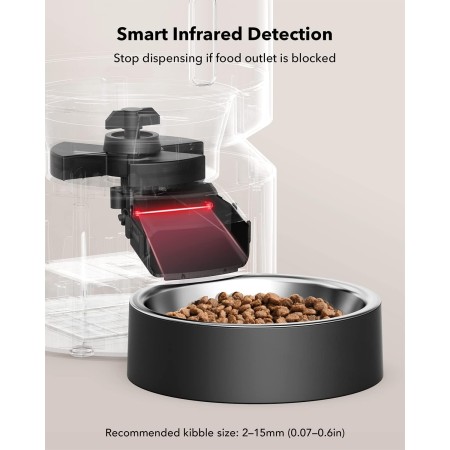 PETLIBRO Dispensador automático de alimentos para gatos, alimentador WiFi 5G con control de aplicación para alimentación remota,