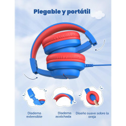 AURICULARES INFANTILES PARA ESCUELA Y VIAJES - iClever