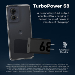 Motorola TurboPower - Cargador de pared USB-C de 68 W + cable de 6.5