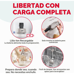 BATIDORA DE MANO INALÁMBRICA - Dash