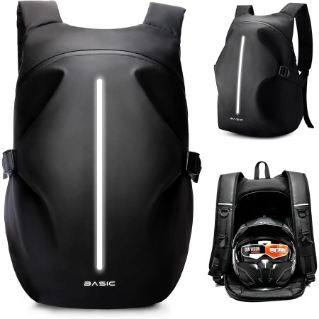 WEPLAN Mochila de motocicleta,Mochila impermeable para casco para hombres,Accesorios de motocicleta,Mochila de viaje