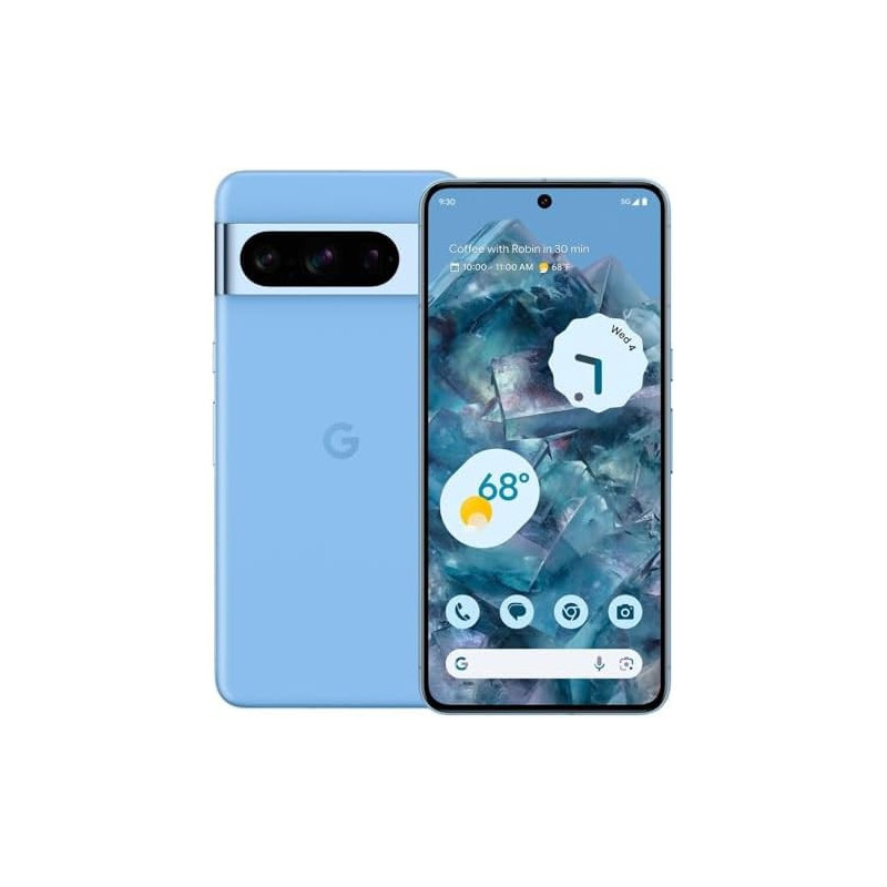 Google Pixel 8 Pro, 128 GB, Bahía - Desbloqueado (Renovado)