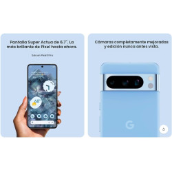 Google Pixel 8 Pro, 128 GB, Bahía - Desbloqueado (Renovado)
