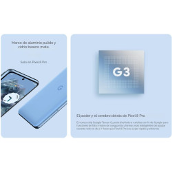 Google Pixel 8 Pro, 128 GB, Bahía - Desbloqueado (Renovado)