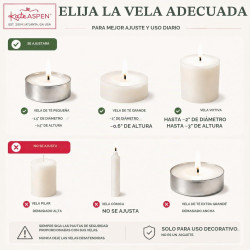 Kate Aspen Juego de 6 candelabros
