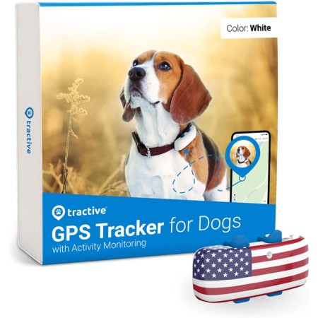 Tractive Rastreador GPS impermeable para perros: ubicación y actividad, rango ilimitado y funciona con cualquier collar (color