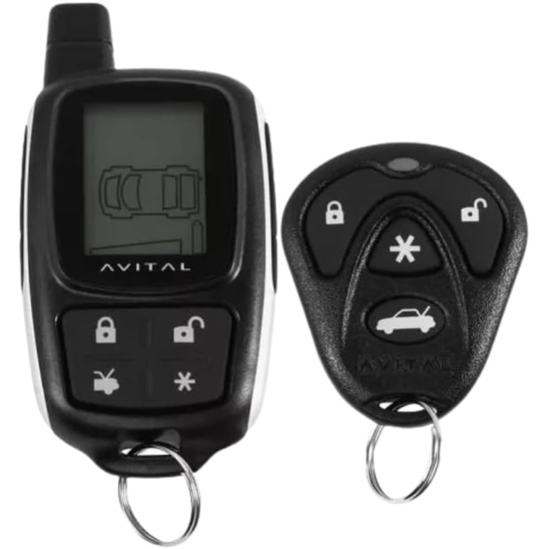 Avital Sistema de seguridad 5305L con control remoto de pantalla LCD de 2 vías