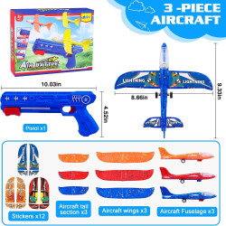 PAQUETE DE 3 JUGUETES LANZADORES DE AVIONES - LJZJ
