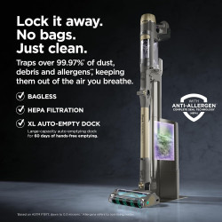 Shark® PowerDetect® Pet Plus Aspiradora inalámbrica limpia y vacía, IP3253