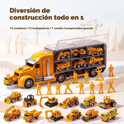 JUEGO DE CAMIONES DE CONSTRUCCIÓN 25 EN 1 - JOYIN