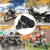 Funda universal para motocicleta para todas las estaciones, impermeable, con agujeros de bloqueo y bolsa de almacenamiento,