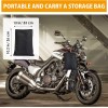 Funda universal para motocicleta para todas las estaciones, impermeable, con agujeros de bloqueo y bolsa de almacenamiento,