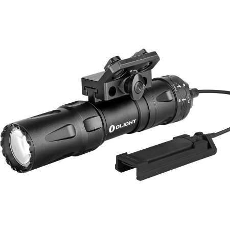 OLIGHT Odin Mini 1250 Lumens Ultra Compact Rechargeable Mlok Mount Weaponlight, Removable Slide Rail Mount and Remote Switch,
