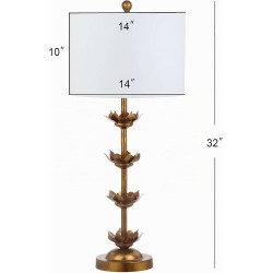 SAFAVIEH Lani Leaf TBL4016A-SET2 - Juego de 2 lámparas de mesa, 32 pulgadas