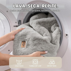 UGG Euphoria - Manta de felpa de piel sintética, 50 x 70 pulgadas, color