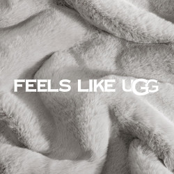 UGG Euphoria - Manta de felpa de piel sintética, 50 x 70 pulgadas, color
