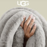 UGG Euphoria - Manta de felpa de piel sintética, 50 x 70 pulgadas, color