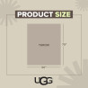 UGG Euphoria - Manta de felpa de piel sintética, 50 x 70 pulgadas, color