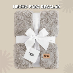 UGG Adalee - Manta para sofá, manta de piel sintética, 50 x 70 pulgadas