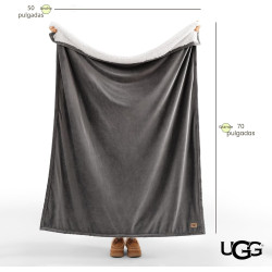 UGG Bliss - Manta de felpa suave de vellón para cama o sofá