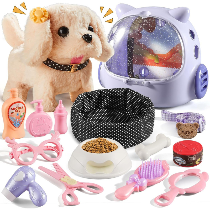16 PIEZAS DE JUGUETES DE PERRO ROBOT - Vanvimen
