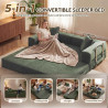 GRUSIGN - Sofá cama convertible 5 en 1 de 78 pulgadas, pana deshuesada