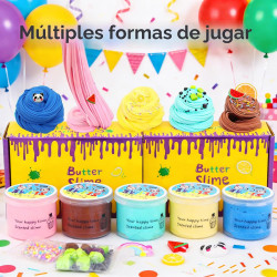 PAQUETE DE 5 KITS DE SLIME DE MANTEQUILLA - ZeweierSlime