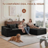 Korser Sofá modular modular sin hueso de 110 pulgadas con diván
