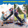 JUEGO DE BALONCESTO ARCADE CON 4 PELOTAS Y ARO PARA NIÑOS - JOYIN