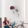 LIFXIZE Soporte de pared para casco giratorio de 180° para motocicleta, bicicleta, carreras, ropa exterior, equipo deportivo